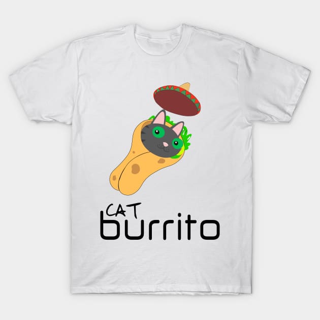 cat burrito T-Shirt by jaml-12